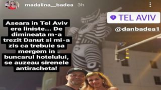 Dan Badea și familia, prinși &icirc;n Israel &icirc;n  timpul atacului terorist. Soția actorului descrie ce se &icirc;nt&acirc;mplă: "Trebuie să mergem &icirc;n buncărul hotelului"