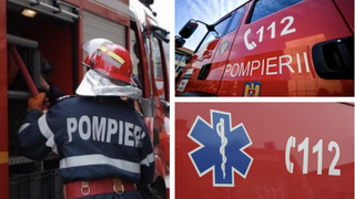 VIDEO/ FOTO-Incendiu de proporții în județul Dolj. Mai multe case au fost cuprinse de flăcări, iar patru persoane au fost intoxicate cu fum