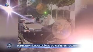 VIDEO- Prima nuntă regală în 25 de ani în Portugalia. Mirii au strălucit, iar mulțimea a fost cucerită