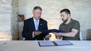 Zelenski, primit de Iohannis la Cotroceni