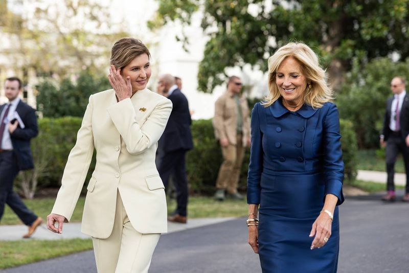 Olena Zelenska, alături de Jill Biden în vizita în SUA