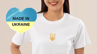 Prețuri de la 29 de dolari pentru tricouri cu simbolul Ucrainei