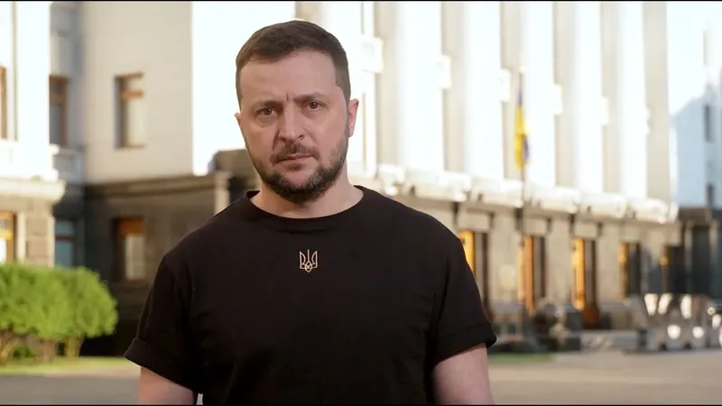 Zelenski, adeptul bluzelor simple cu stema Ucrainei pe ele