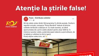 Poșta Română trage un semnal de alarmă despre o nouă metodă de înșelătorie pe internet: „Nu vindem colete nerevendicate pe Facebook”
