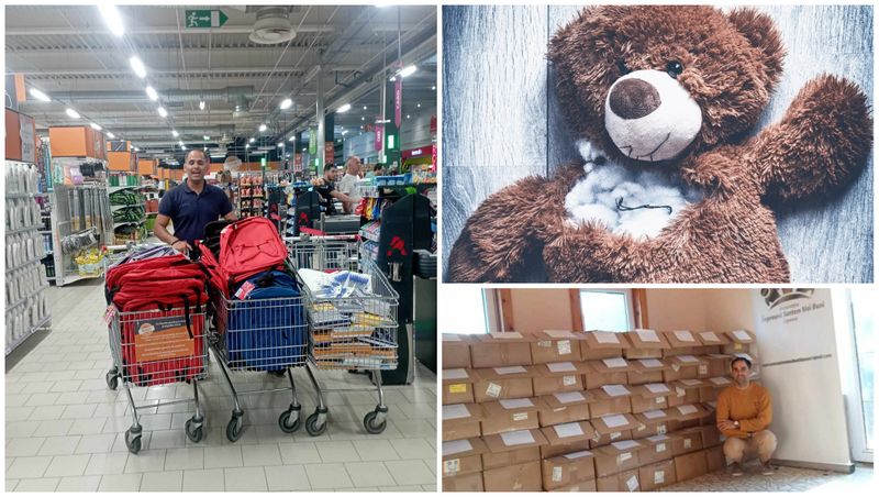 Valentin Căldăraș a fost implicat în numeroase activități pentru a ajuta copiii din țară.