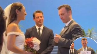 VIDEO - Mireasă „umilită” de mire în fața altarului. Reacția unei femei a devenit virală