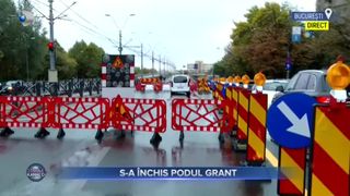 VIDEO - Vești proaste pentru bucureșteni! Podul Grant a fost &icirc;nchis pe sensul dinspre Calea Cr&acirc;ngași spre nordul Capitalei