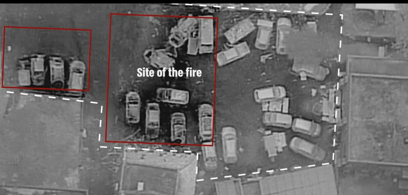 Imagini noi publicate de armata israeliană care arată că Spitalul Baptist a fost lovit de o rachetă trasă din Gaza