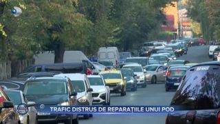 VIDEO- Trafic distrus de reparațiile unui pod. Bucureștenii petrec acum și mai mult timp &icirc;n trafic