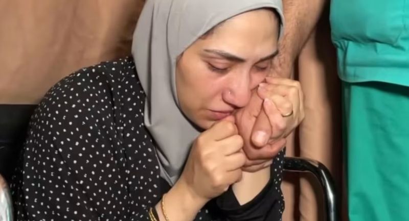 Soția doctorului Moussa, Rawan Abu Moussa.