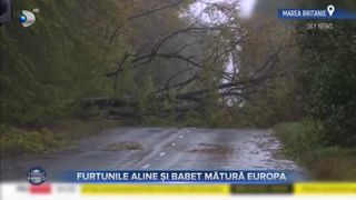 VIDEO- Furtunile Aline și Babet mătură Europa. Alertă de vreme rea și inundații pe &icirc;ntreg continentul