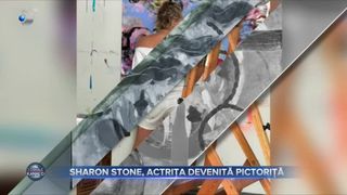 VIDEO - Sharon Stone, actrița devenită pictoriță. &bdquo;&Icirc;mi place să pictez la scară mare și această senzație mi-a declanșat ceva&rdquo;
