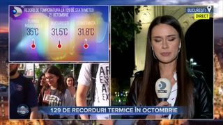 VIDEO - Toamna a venit cu temperaturi de vară. S-au înregistrat 129 de recorduri termice în octombrie