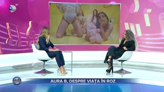 VIDEO - Aura B, Barbie de Rom&acirc;nia. &bdquo;Multă lume m-a &icirc;ntrebat de unde vine acel B. Numele meu de familie este Broscăreanu&rdquo;
