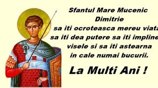 Urări de Sf. Dumitru 2023: Mesaje cu La mulți ani pentru cei care poartă numele acestui mare sfânt!