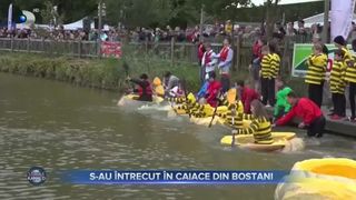 S-au &icirc;ntrecut &icirc;n caiace din bostani. Peste 350 de persoane au participat la o cursa pe r&acirc;u