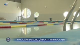 VIDEO- 3 Milioane de euro &bdquo;&icirc;necați&rdquo; &icirc;n birocrație. Bazinele construite nu pot fi folosite