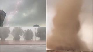 VIDEO- Tornadă &icirc;n Qatar! Vremea se schimbă de la un moment la altul, iar temperaturile extreme surprind locatarii