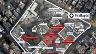 Principala bază de operațiuni Hamas s-ar afla sub Shifa, cel mai mare spital din orașul Gaza. Dezvăluirile armatei israeliene