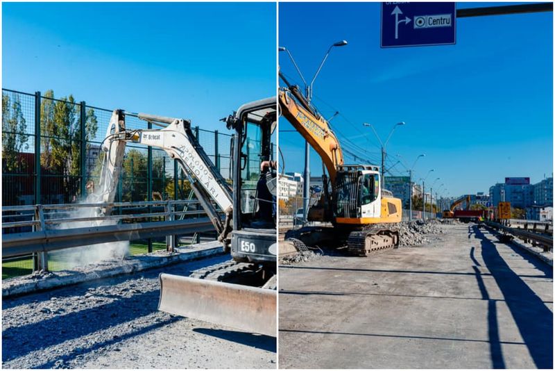 Lucrări de reabilitare pe Podul Grant