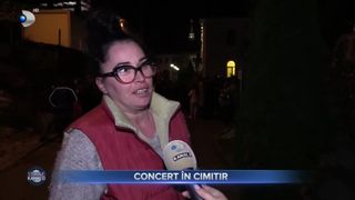 Concert inedit &icirc;n cimitirul din Cluj-Napoca. Spectacolul a adunat laolaltă zeci de oameni 