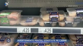 VIDEO- Avertismente pentru sănătate pe carne. Ar putea exista noi reguli de etichetare
