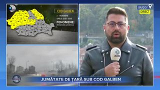 VIDEO - Jumătate de țară sub cod galben. 20 de județe se află sub atenționare de v&acirc;nt puternic