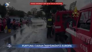 VIDEO- Furtuna Ciaran &icirc;nspăim&acirc;ntă Europa. Mai mulți oameni și-au pierdut viața