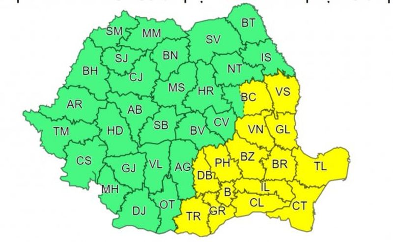 Toamna își intră în drepturi! Meteorologii au emis un cod galben de vijelii și ploi