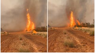 Tornadă de foc, &icirc;n Australia