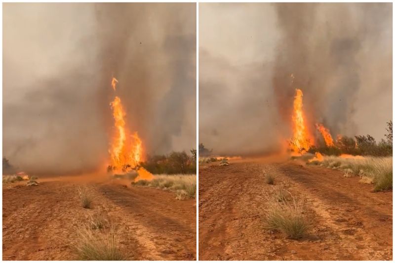 Tornadă de foc, în Australia