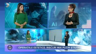 VIDEO - Operațiile estetice: riscuri mai puțin știute. &bdquo;Sunt paciente din ce &icirc;n ce mai tinere care &icirc;ncă din adolescență &icirc;și doresc să-și injecteze acid hialuronic&rdquo;