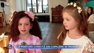 VIDEO - O postură corectă se &icirc;nvață din copilărie. Cursurile de modelling &icirc;i ajută pe cei mici să aibă o poziție potrivită