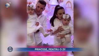 VIDEO - Gemenele Dianei C&acirc;rlig, prințese pentru o zi. &bdquo;Fetițele noastre au &icirc;mplinit un anișor. Au fost bucuroase c&acirc;nd l-au văzut pe Mickey&rdquo;