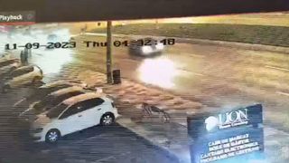 Incidentul, surprins pe camerele de supraveghere