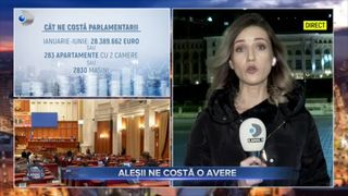 VIDEO - Aleșii ne-au costat o avere. Parlamentarii au cheltuit zeci de milioane de euro &icirc;n jumătatea acestui an