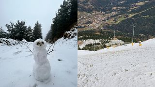 VIDEO/FOTO- Zăpada a ajuns &icirc;n țară. La munte, stratul de zăpadă s-a format și a fost nevoie de intervenția utilajelor