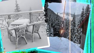 VIDEO- A nins ca-n povești. Primul strat de zăpadă s-a depus în mai multe stațiuni