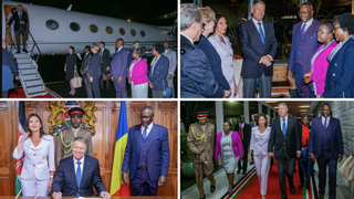 Președintele Rom&acirc;niei, Klaus Iohannis, a ajuns &icirc;n Kenya. &bdquo;Liderul rom&acirc;n, alături de Prima Doamnă, Carmen Iohannis, au fost primiți de miniștrii Eliud Owalo și Peninah Malonza&rdquo;