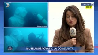VIDEO - Muzeu subacvatic la Constanța. Turiștii care fac scufundări pot admira statuia poetului latin Ovidiu