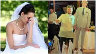 Tatăl miresei a murit chiar înainte de nuntă, dar mirele a găsit o soluție "funebră" ca petrecerea să meargă înainte