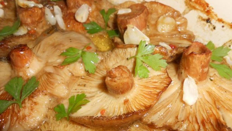 Bureți vineciori cu usturoi