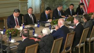 primele imagini de la &icirc;nt&acirc;lnirea celor doi șefi de stat, Joe Biden și Xi Jinping