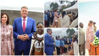 VIDEO: Carmen Iohannis a dansat pe muzica africană alături de fetele din Kenya. Președintele a refuzat invitația, &icirc;nsă s-a bucurat de moment de pe margine
