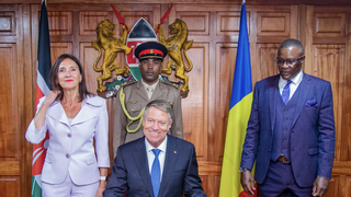 Klaus Iohannis &icirc;n Kenya