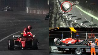 Dezamăgire toatală după primele două antrenamente din Las Vegas! Monopostul Ferrari s-a făcut praf din cauza circuitului. Mii de spectatori au fost trimiși acasă