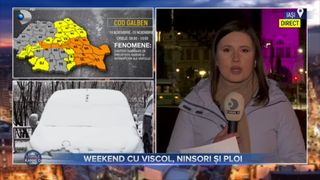VIDEO - Weekend cu viscol, ninsori și ploi. Administrația Națională de Meteorologie a emis patru avertizări de vreme rea în jumătate de țară