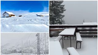 C&acirc;ți centimetri are stratul de zăpadă la munte?