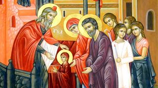 intrarea maicii domnului &icirc;n biserica