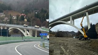 Un pod unic în România ar urma să fie deschis, în județul Argeș, până la finalul lunii noiembrie. Nicolae Ciucă: „Este un proiect românesc”